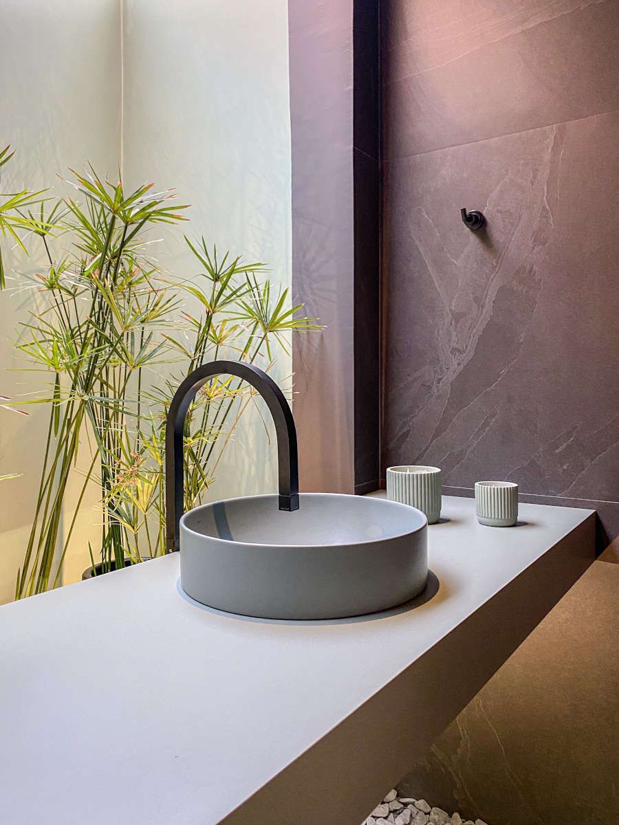 Lavabo com jardim CasaCor