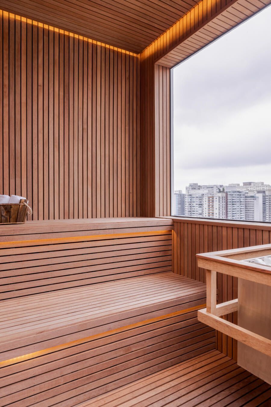 mini sauna em apartamento